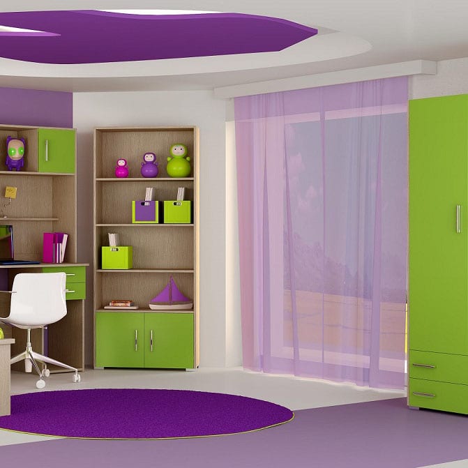 Βιβλιοθήκη παιδική 75cm δρυς-λαχανί - Image 2