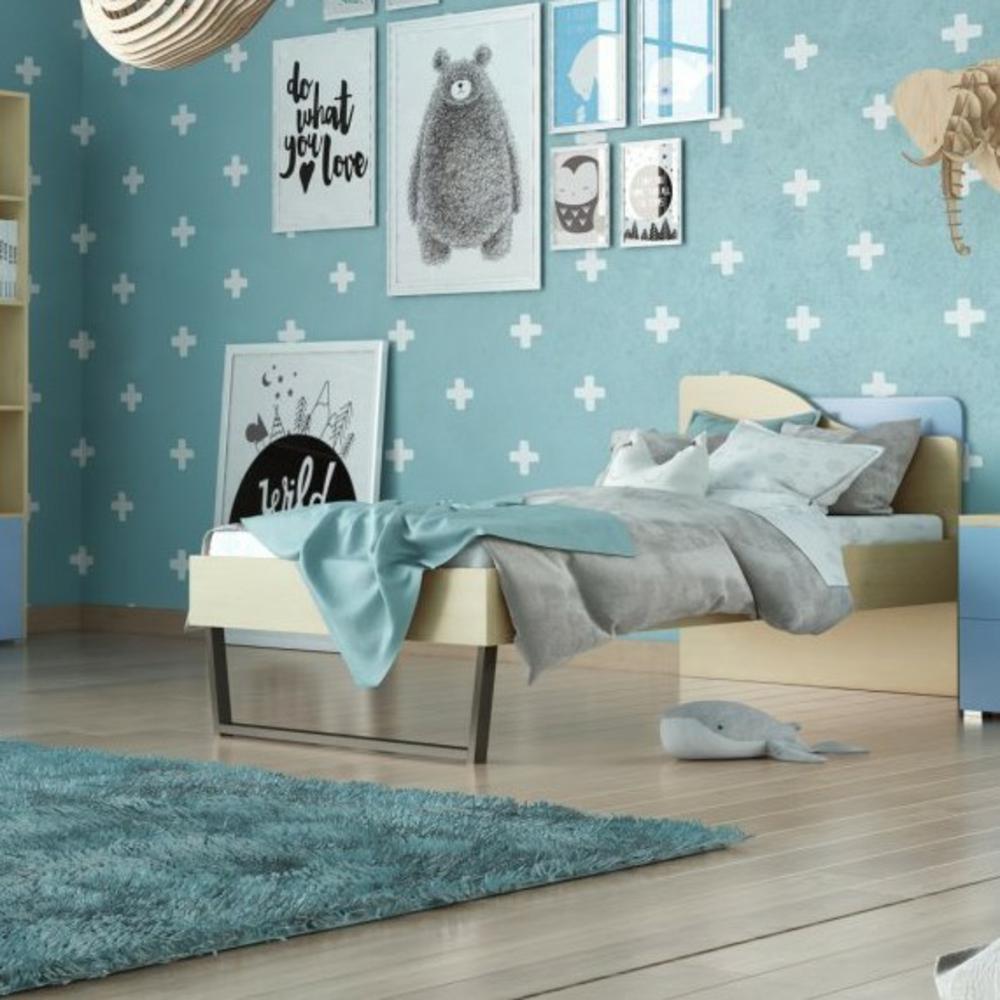 Κρεβάτι παιδικό "Τόξο" δρυσ-σιέλ - Image 2