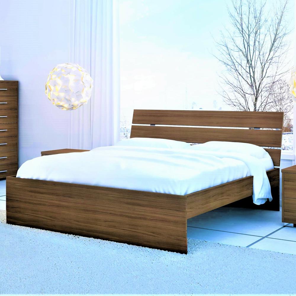 Κρεβάτι "Νότα" (150x190-200)καρυδί - Image 2