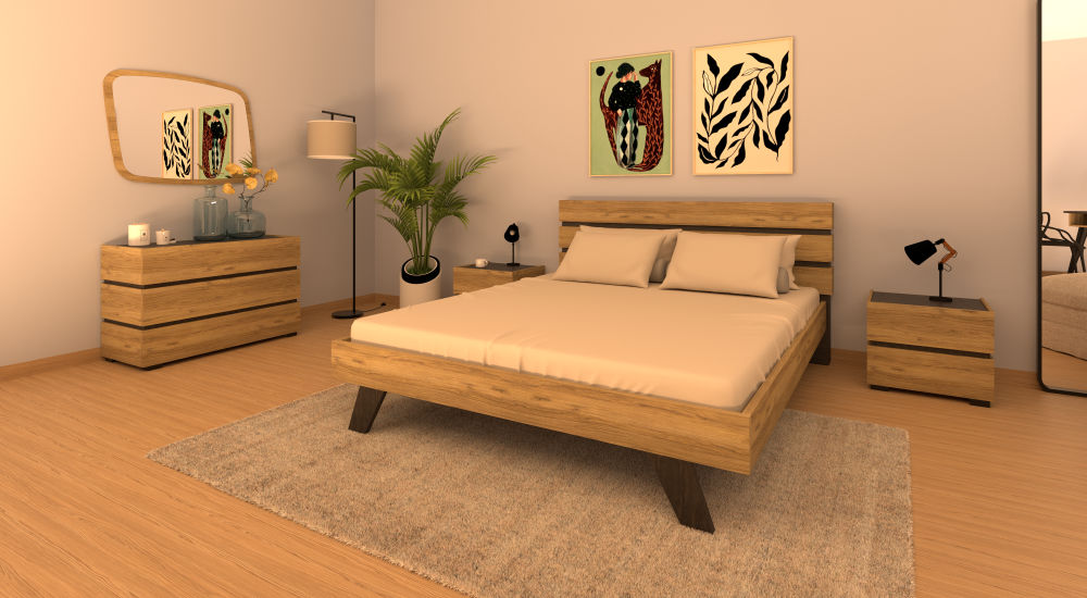 Σετ υπνοδωματίου "Venus" μελί