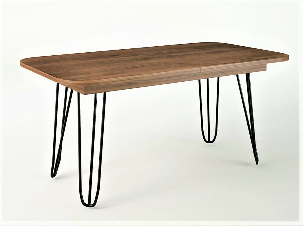 Τραπέζι "ΔΙΑΣ" 160cm ανοιγόμενο καρυδί