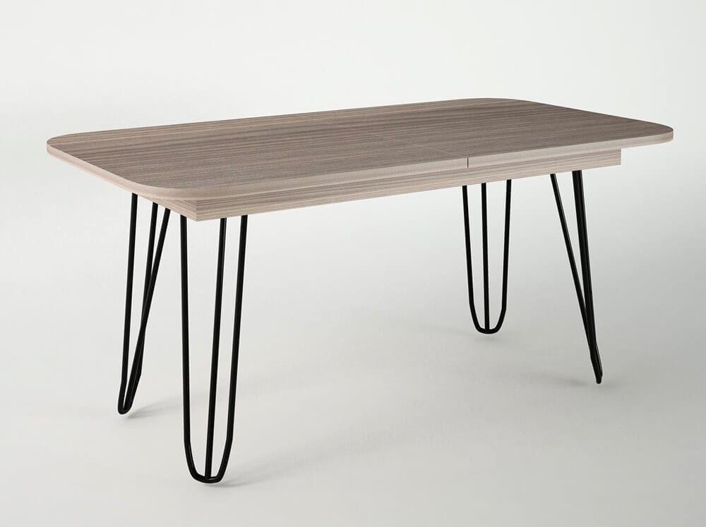 Τραπέζι "ΔΙΑΣ" 160cm ανοιγόμενο σταχτί